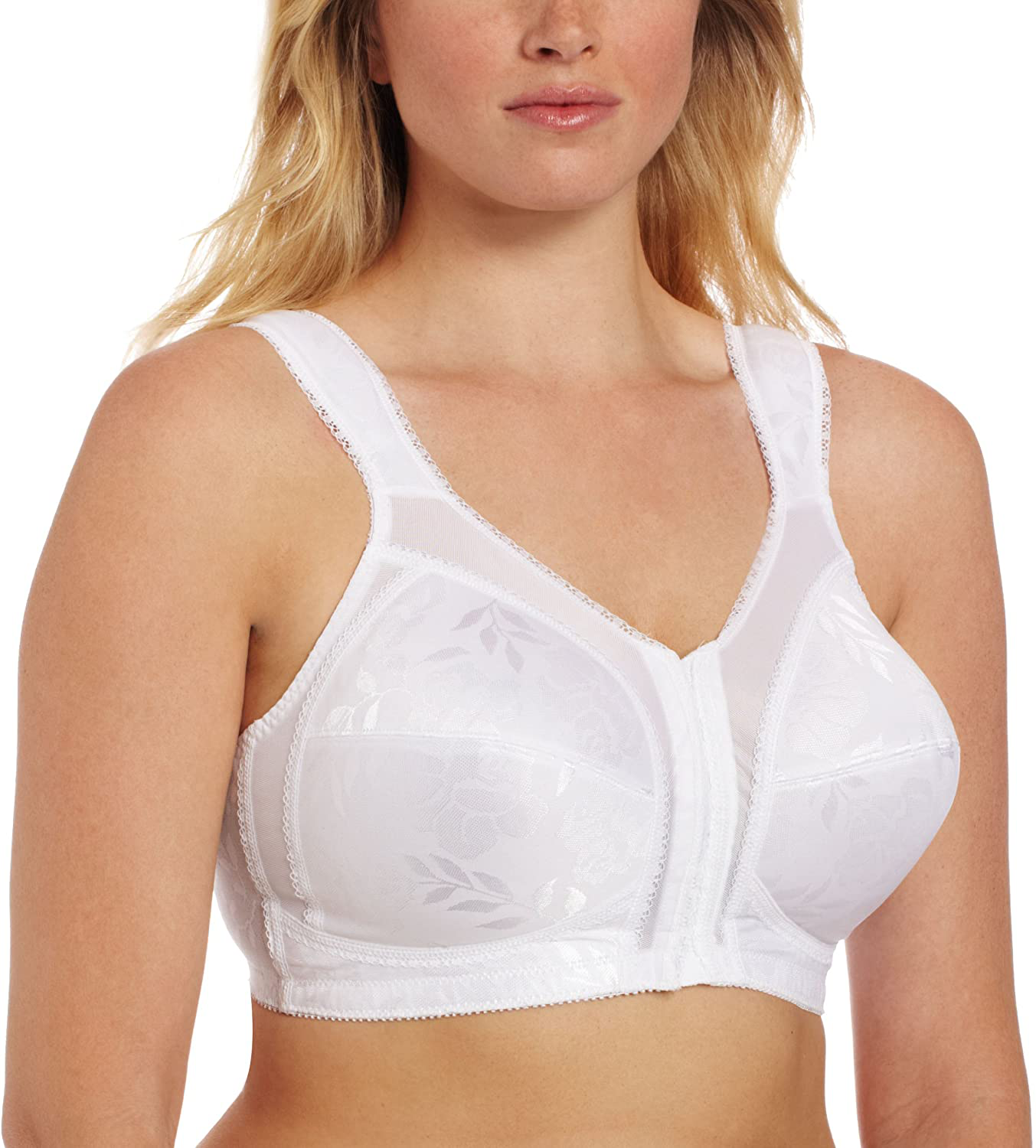 Women's Playtex US474C 18 Hour Ultimate Lift and Support Wirefree Bra  (White 44D)