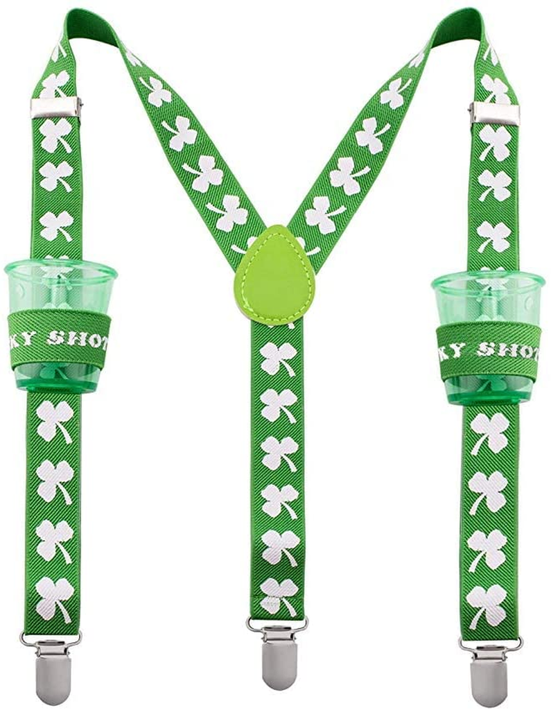 St Patricks Day Suspenders with Clips - Many Colors to Choose From