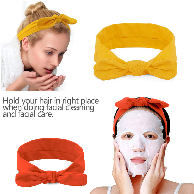 Women's 8 Piece Head Wrap Hair Bows 