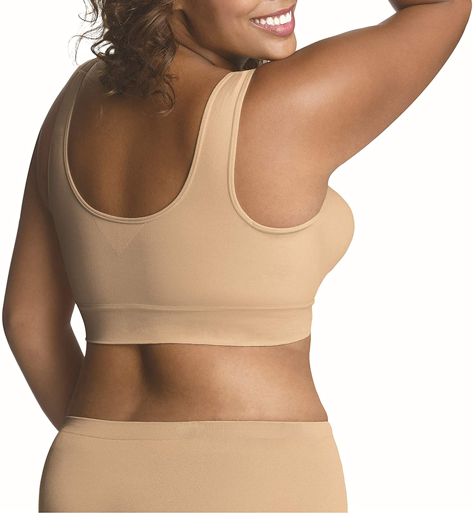 JUST MY SIZE Pure Comfort Seamless Wirefree Bra with Moisture Control (1263)