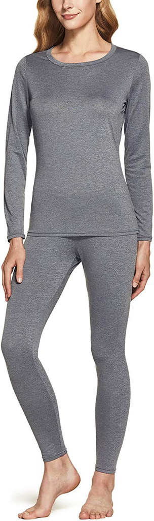 ATHLIO Women's Winter Thermal Underwear Long Johns Set, Warm Base Layer, Top & Bottom for Cold Weather
