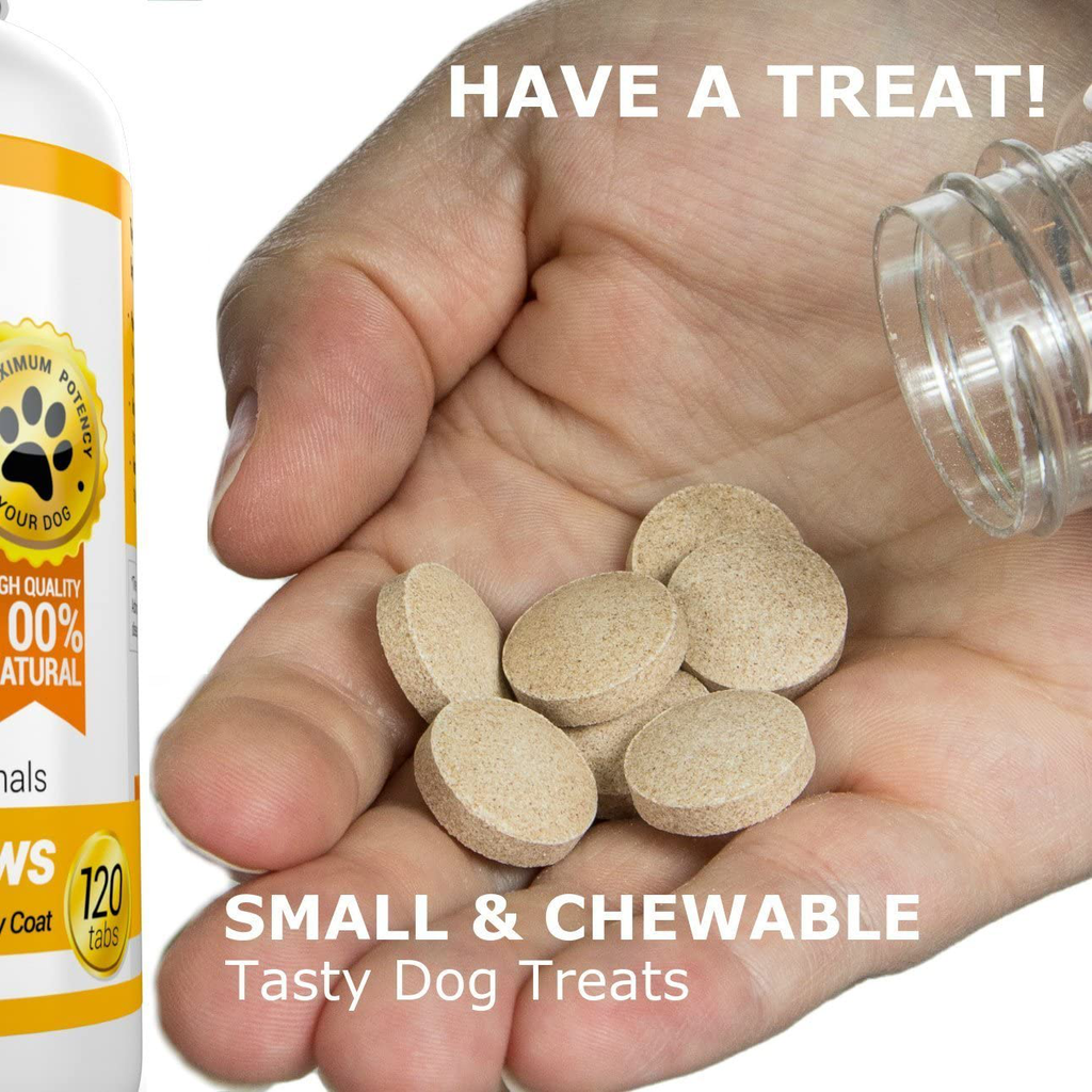 Amazing Omega 3 for Dogs - Dog Fish Oil Pet Antioxidant for Shiny Coat, Joint and Brain Health - 120 Bacon Flavor Chews
