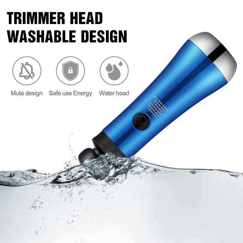 Ear, Nose & Facial Hair Trimmer Clipper - Battery-Operated and Waterproof