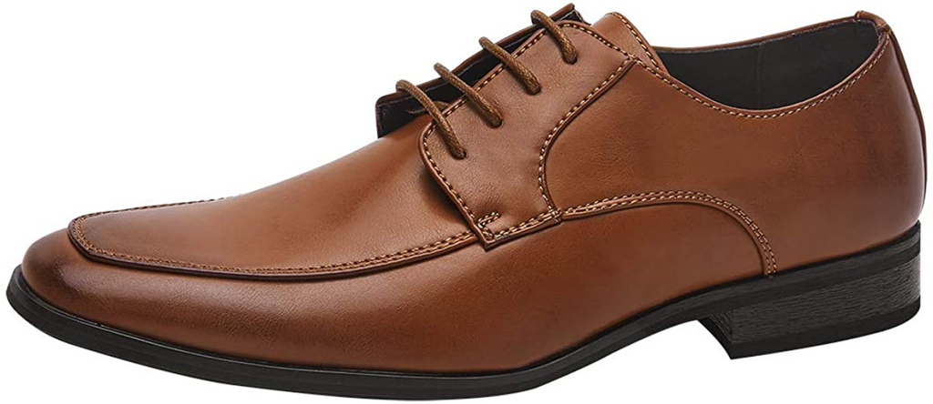 Men's Lace up Classic Oxford Leather Dress Shoes
