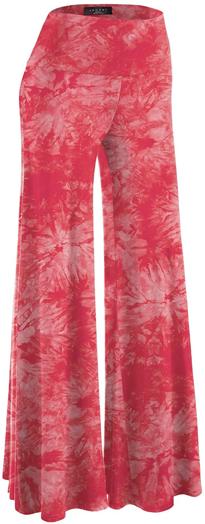 Made By Johnny Women's Casual Comfy Solid Wide Leg Palazzo Lounge Pants