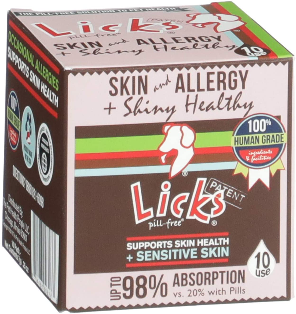 Licks - Allergy Relief for Dogs - Allergy Immune Supplement- LiquiPaks - 10 Use