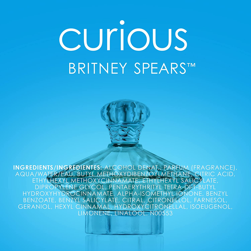 Britney Spears Curious, Eau De Parfum EDP Spray for Women, 1.7 Fl Oz