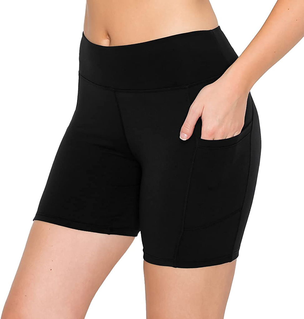 ALWAYS Women Workout Yoga Shorts - Premium Buttery Soft Solid Stretch Cheerleader Running Dance Volleyball Short Pants