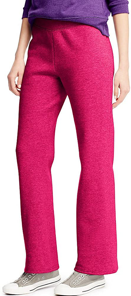 Hanes Women's EcoSmart Open Bottom Leg Sweatpants