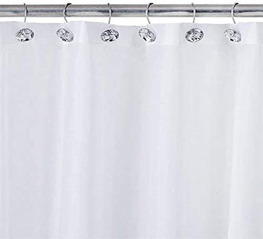 BAODELI Crystal Shower Curtain Hook Durable and Strong Bathroom Hook Glide Rings Household Bathroom Curtain Decoration Accessories (Purple)