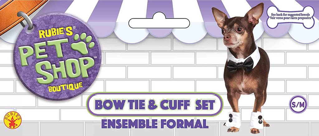 Rubies Bowtie and Cuff Set Pet Accessories