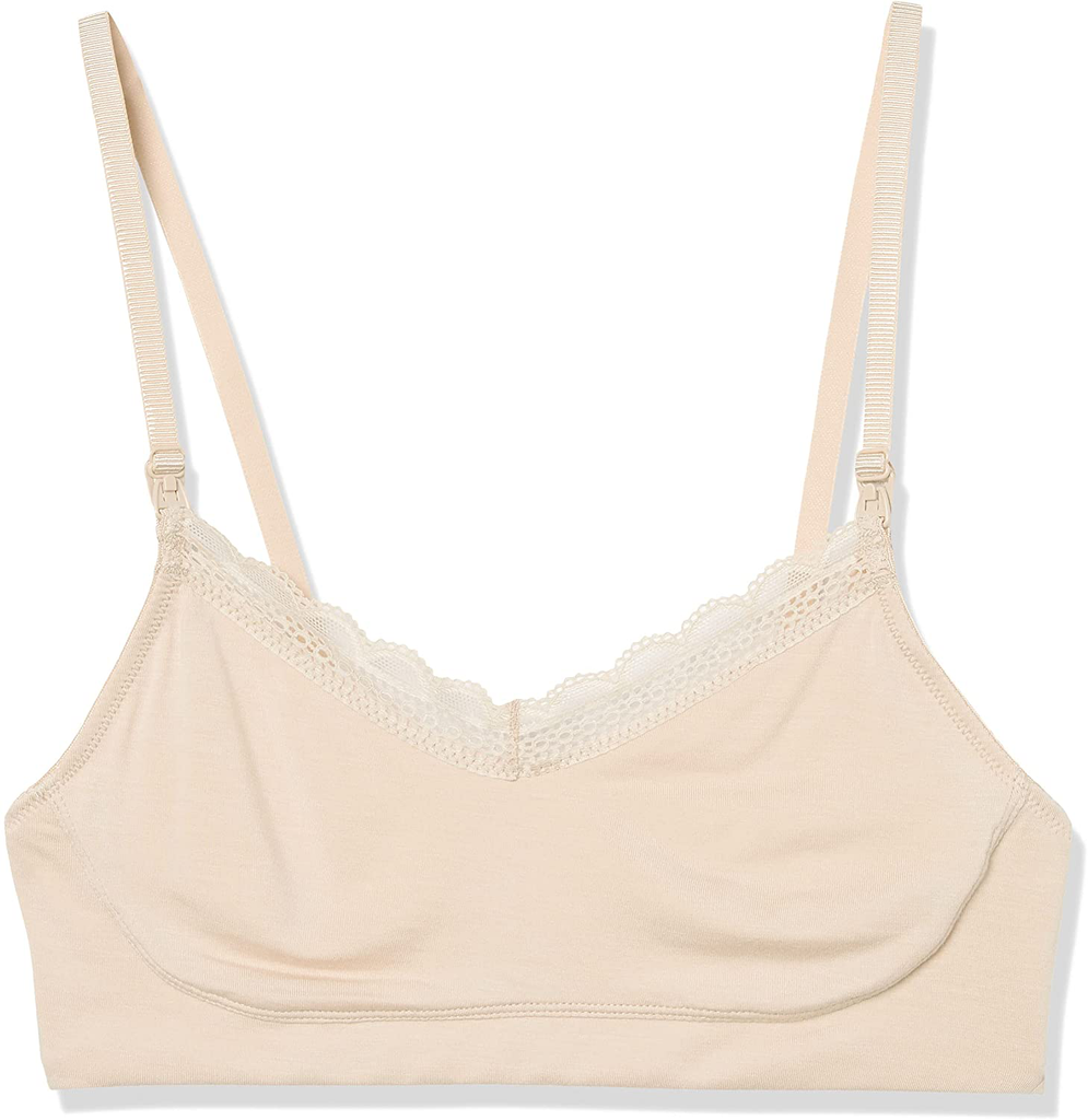 Mae Women's Modal with Lace Trim Maternity Bralette (for A-C cups)