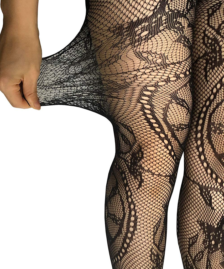 Women's Fishnet Bodystocking - Crotchless Bodysuit Sexy Nightwear Lingerie