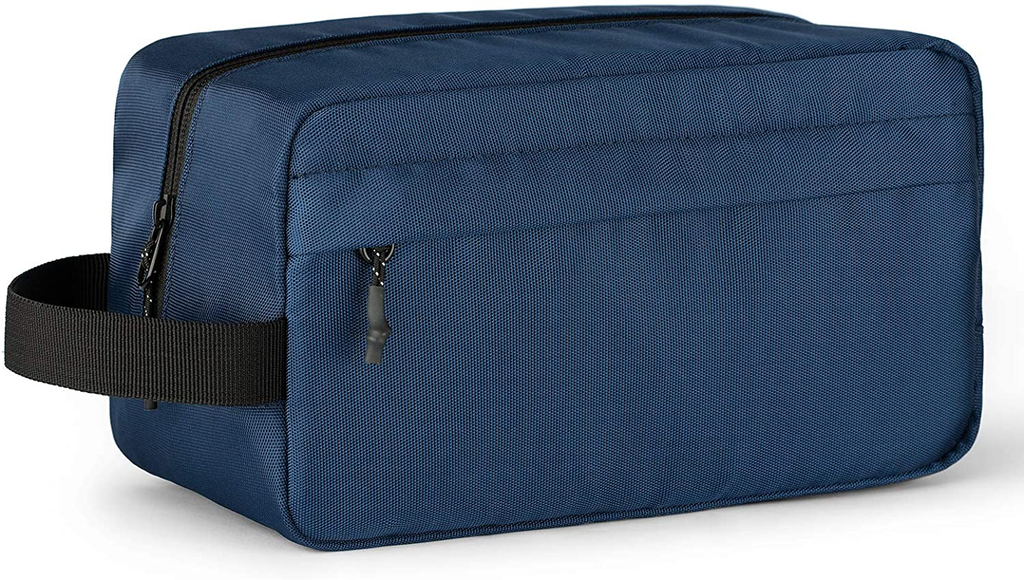 Vorspack Toiletry Bag Hanging Dopp Kit for Men Water Resistant Shaving Bag with Large Capacity for Travel - Navy Blue