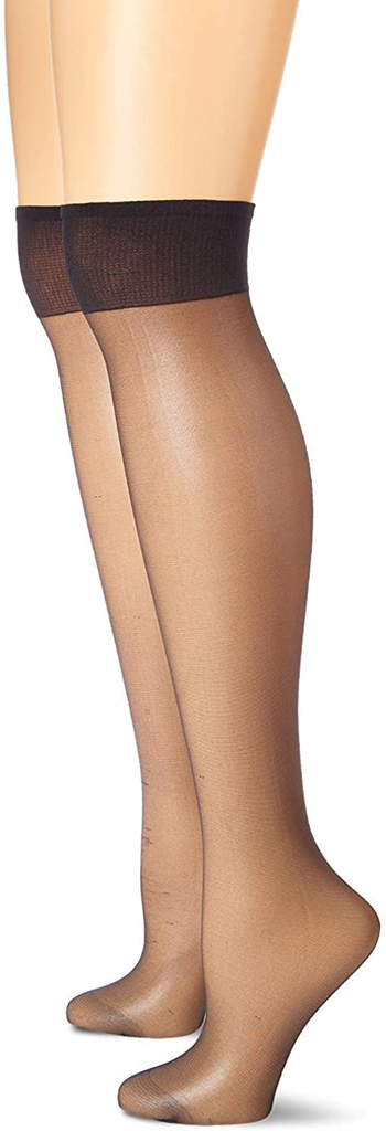 Hanes Silk Reflections Women's Plus-Size 2 Pack Knee High