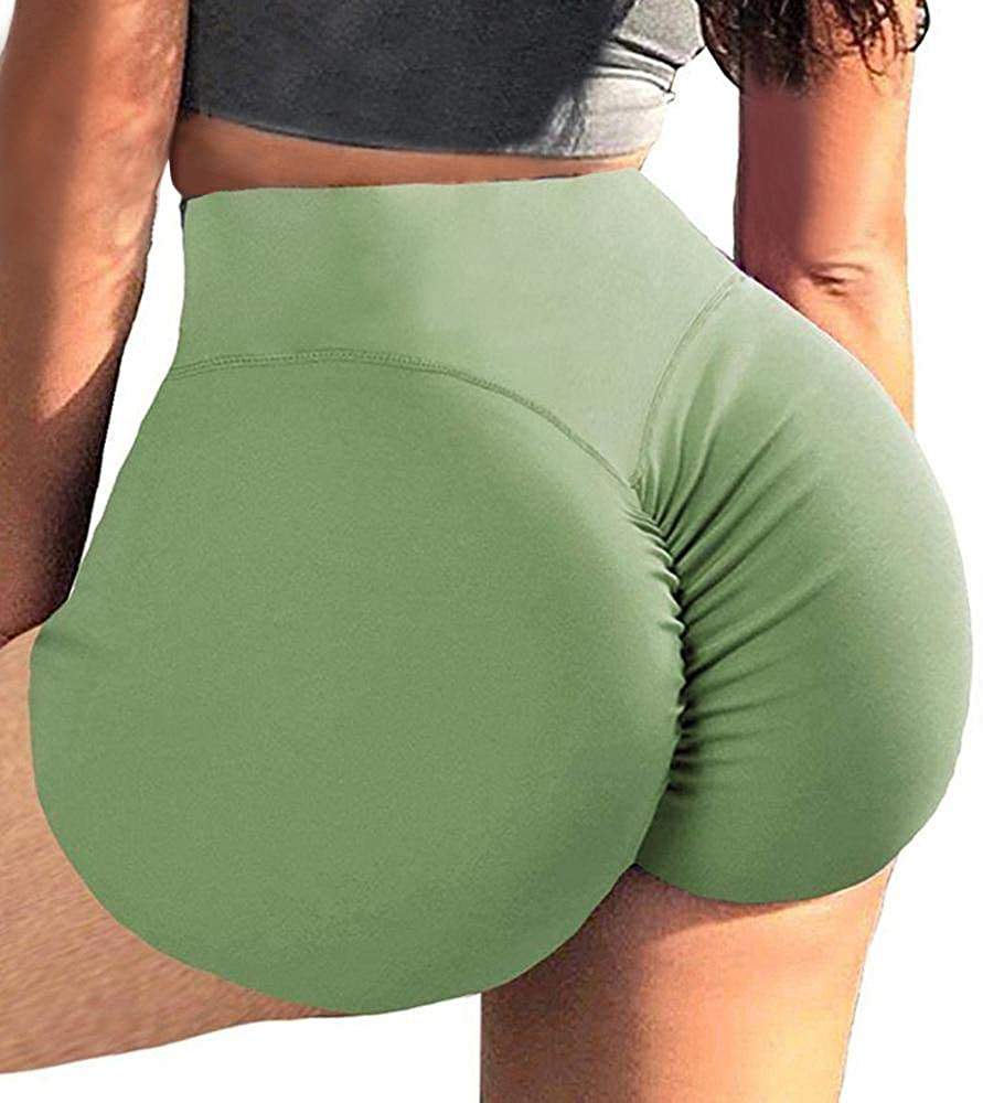 BZB Women s Cut Out Yoga Shorts Scrunch Booty Hot Pants High Waist