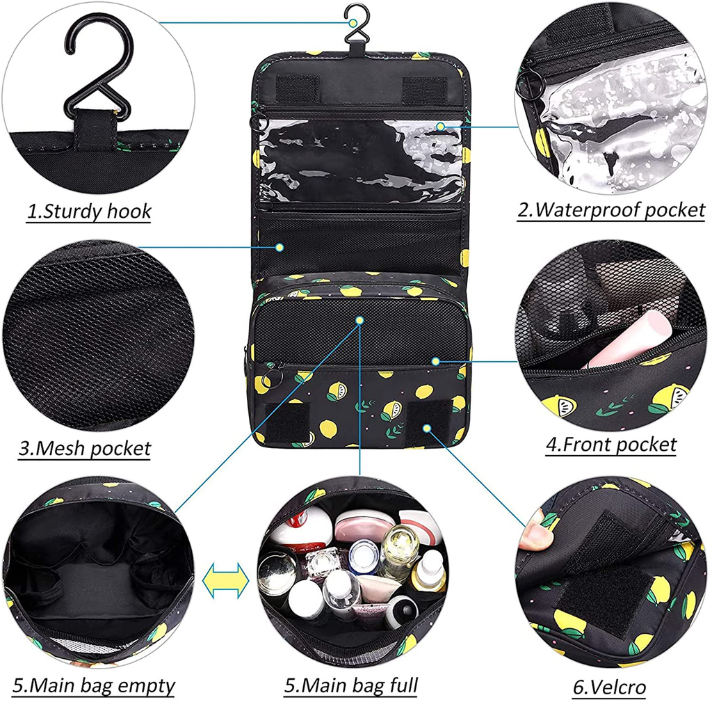 Premium Toiletry Bag Travel Bag Cosmetic with Sturdy Hook