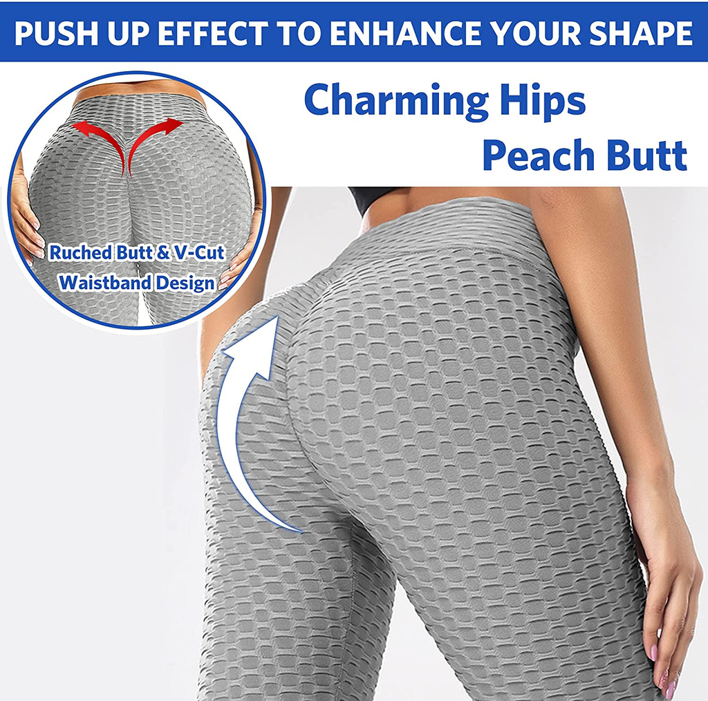 SOMOYA Womens Butt Lifting Leggings High Waist Anti Cellulite TikTok Yoga Pants