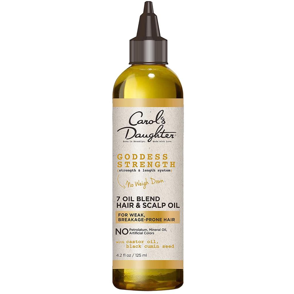 Carol’S Daughter Goddess Strength 7 Oil Blend Scalp & Hair Oil with Castor Oil and Black Seed Oil, for Weak, Breakage Prone Hair