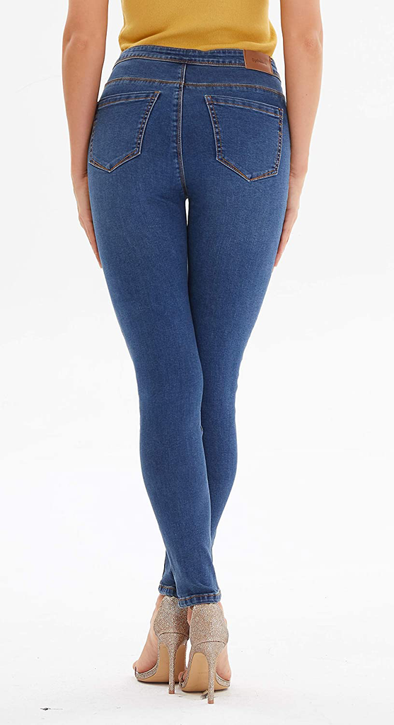 Nicasia Women's High Waist Stretch Skinny Jeans Classic Legging Jeans