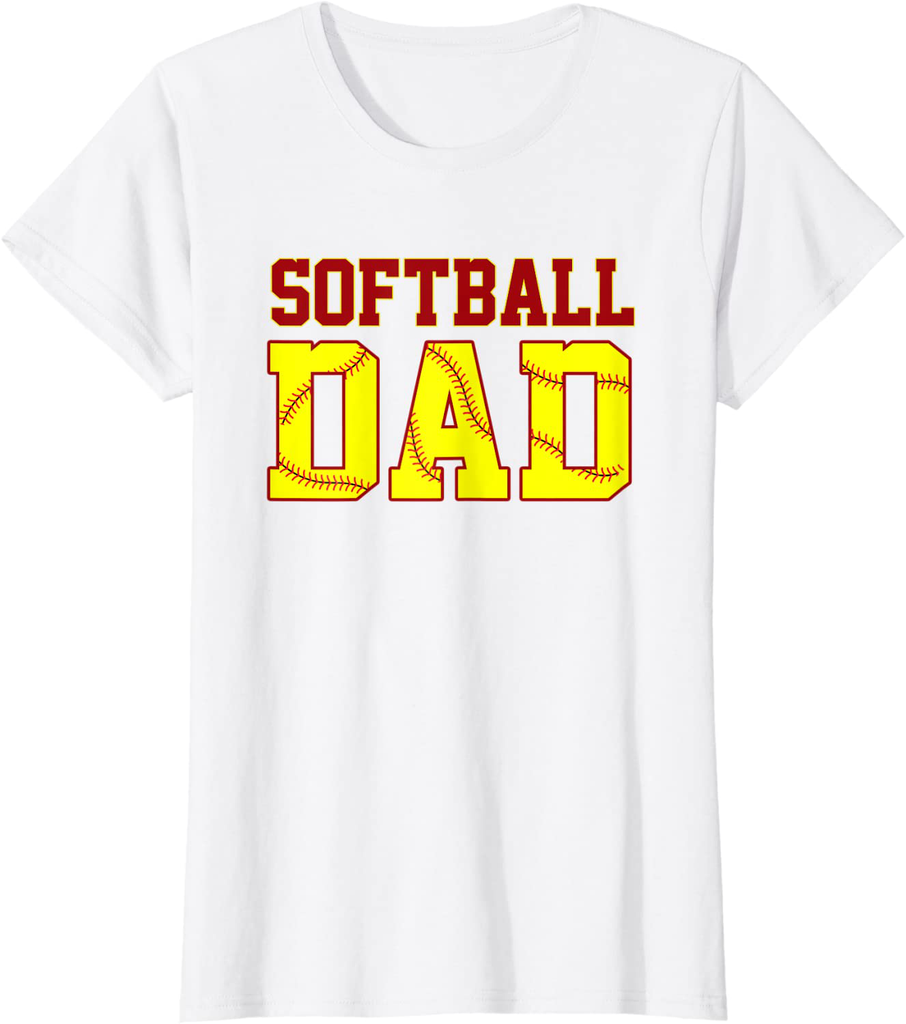 Softball Dad Fathers Day Funny Fastpitch Fastball Ball Sport T-Shirt