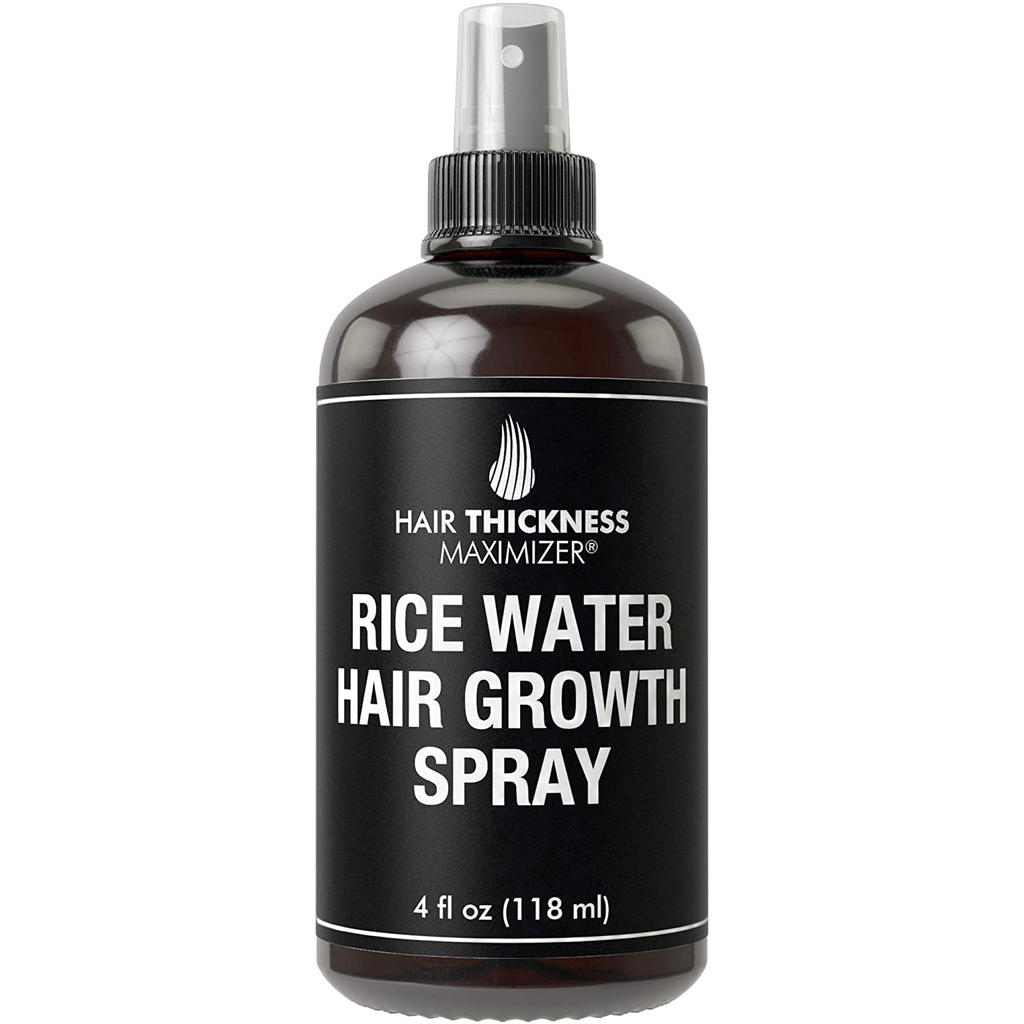 Rice Water Hair Growth Spray. Vegan Hair Thickening Moisturizing, Hydrating Volumizer Sprays for Men, Women with Vitamin B, C, Aloe Vera. Leave in Fermented Mist for Dry, Frizzy, Weak Hair. Unscented