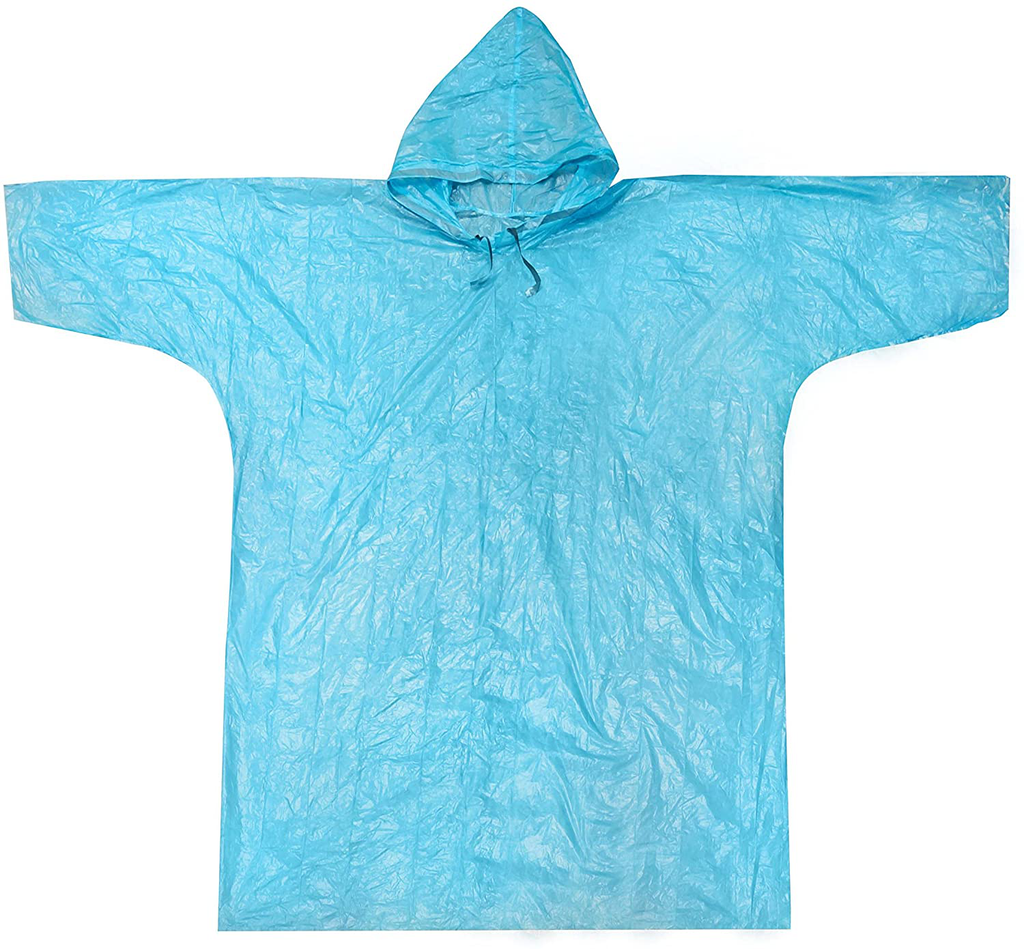 Clear Emergency Poncho with Hood and Sleeves