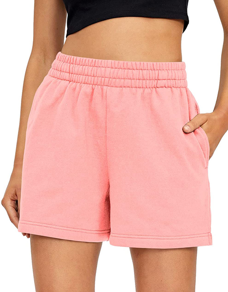 AUTOMET Womens Shorts Casual Summer Drawstring Comfy Sweat Shorts