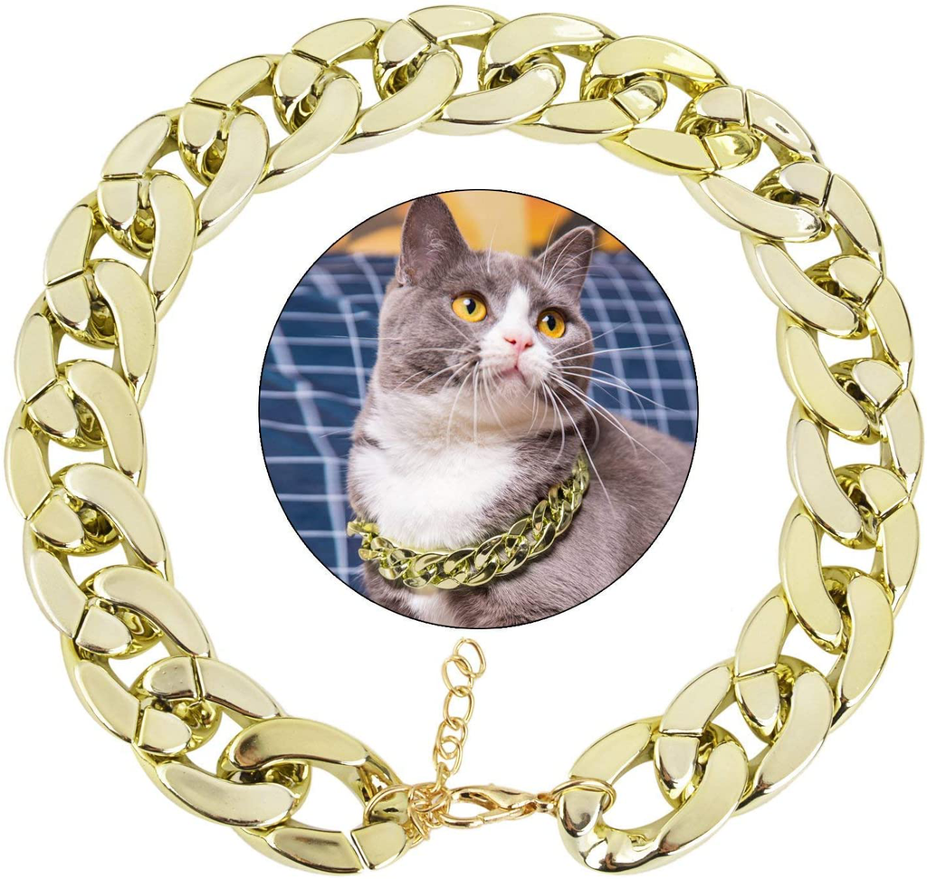 Legendog Dog Neck Chain Pet Chain Collar Fashion Cool Plastic Pet Chain Necklace for Cat Dog