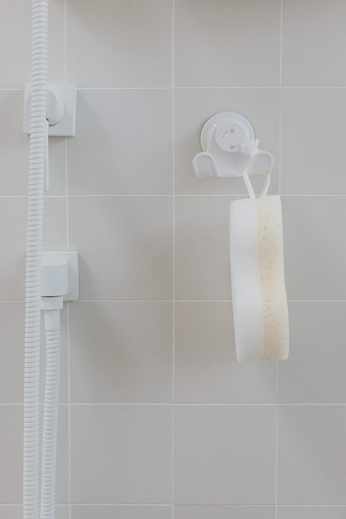 Umbra Flex Shower Storage Accessories with Patented Gel-Lock Technology Suction Cup, 5.8170000000000002 x 7.7469999999999999 x 6.1470000000000002 cm, White