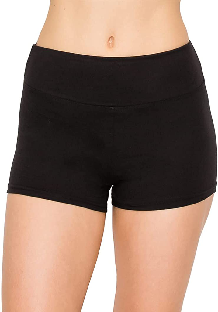 ALWAYS Women Workout Yoga Shorts - Premium Buttery Soft Solid Stretch Cheerleader Running Dance Volleyball Short Pants