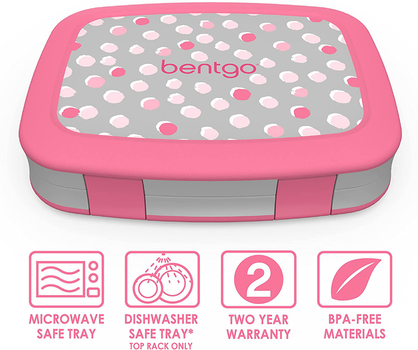 Bentgo Kids Prints (Unicorn) - Leak-Proof, 5-Compartment, Lunch Box