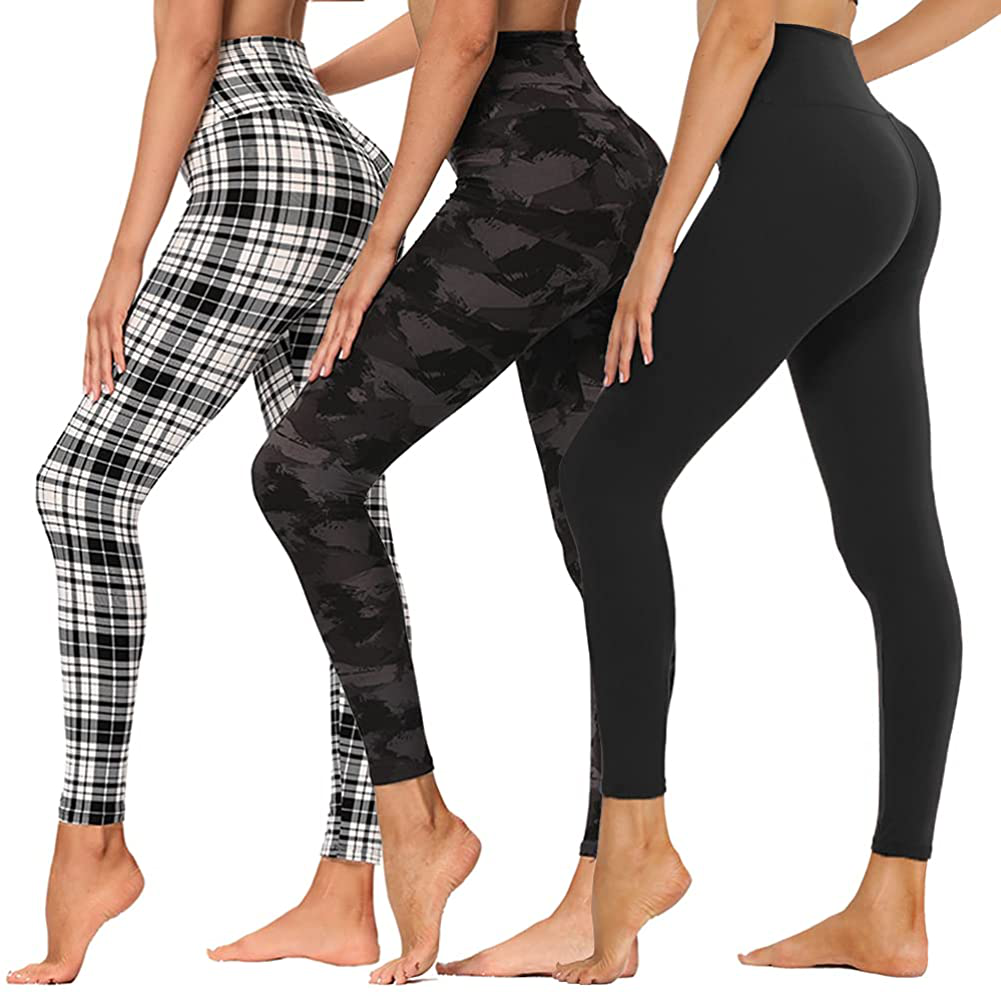 High Waisted Leggings for Women - Buttery Soft Tummy Control