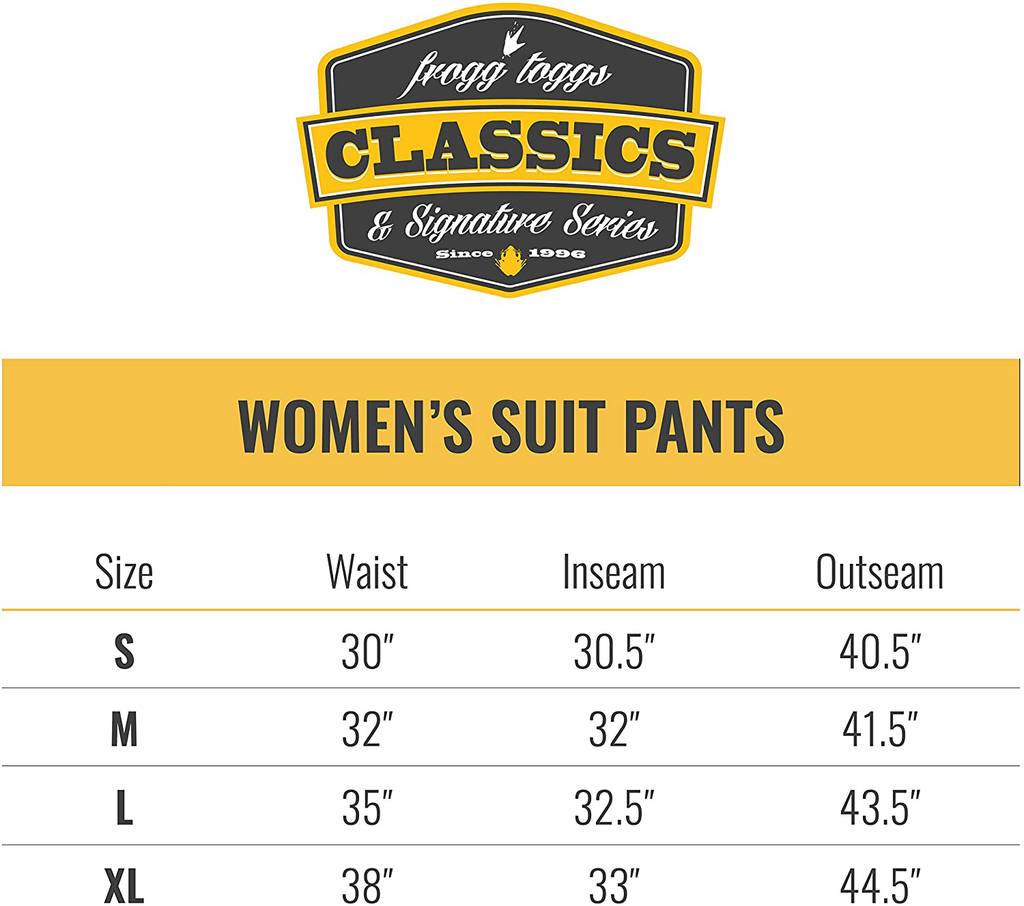 FROGG TOGGS Women's Classic Pro Action Waterproof Breathable Rain Pant