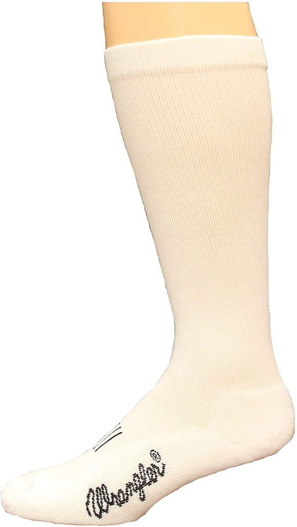Wrangler Women's Western Seamless Boot Socks, White