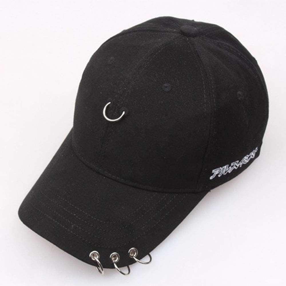 Baseball Cap Outdoor Iron Ring Caps Cotton Snapback Casual Adjustable Dad Hat Hip Hop Hats