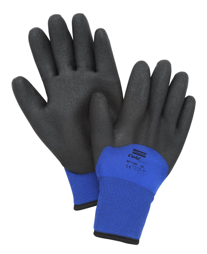 North by Honeywell NF11HD/10XL NorthFlex-Cold Grip Winter Gloves, X-Large, Blue/Black, 068-NF11HD/10XL