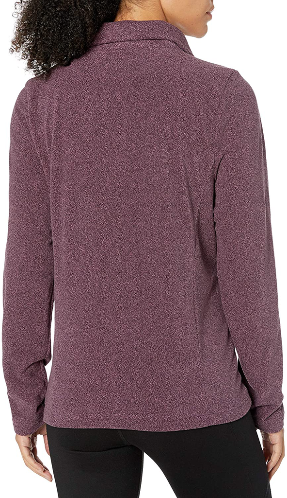 HI-TEC Women's Charlevoix Striped Double-Brushed Fleece Half Snap Sweatshirt