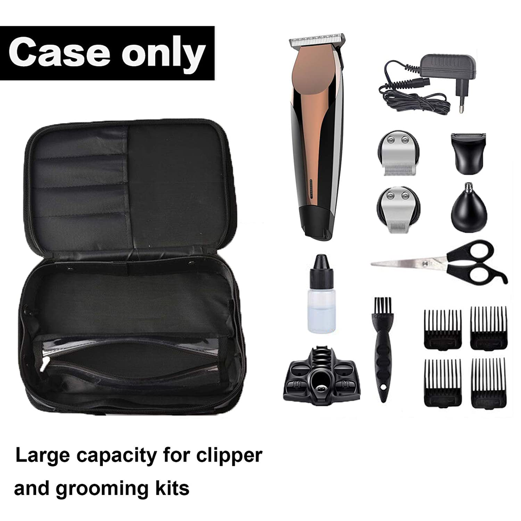 Goldwheat Hair Clipper Case Barber Tool Bag for Haircutting Supplies Grooming Kit Beard Trimmer Small Organizer Storage