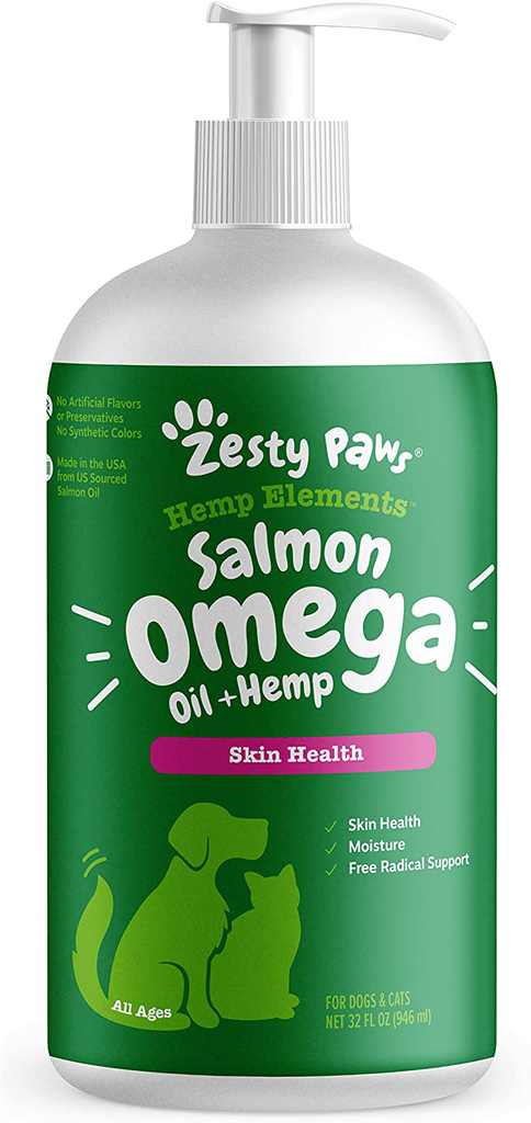 Pure Wild Alaskan Salmon Oil for Dogs and Cats Supports Joint Function Immune Heart Health Liquid