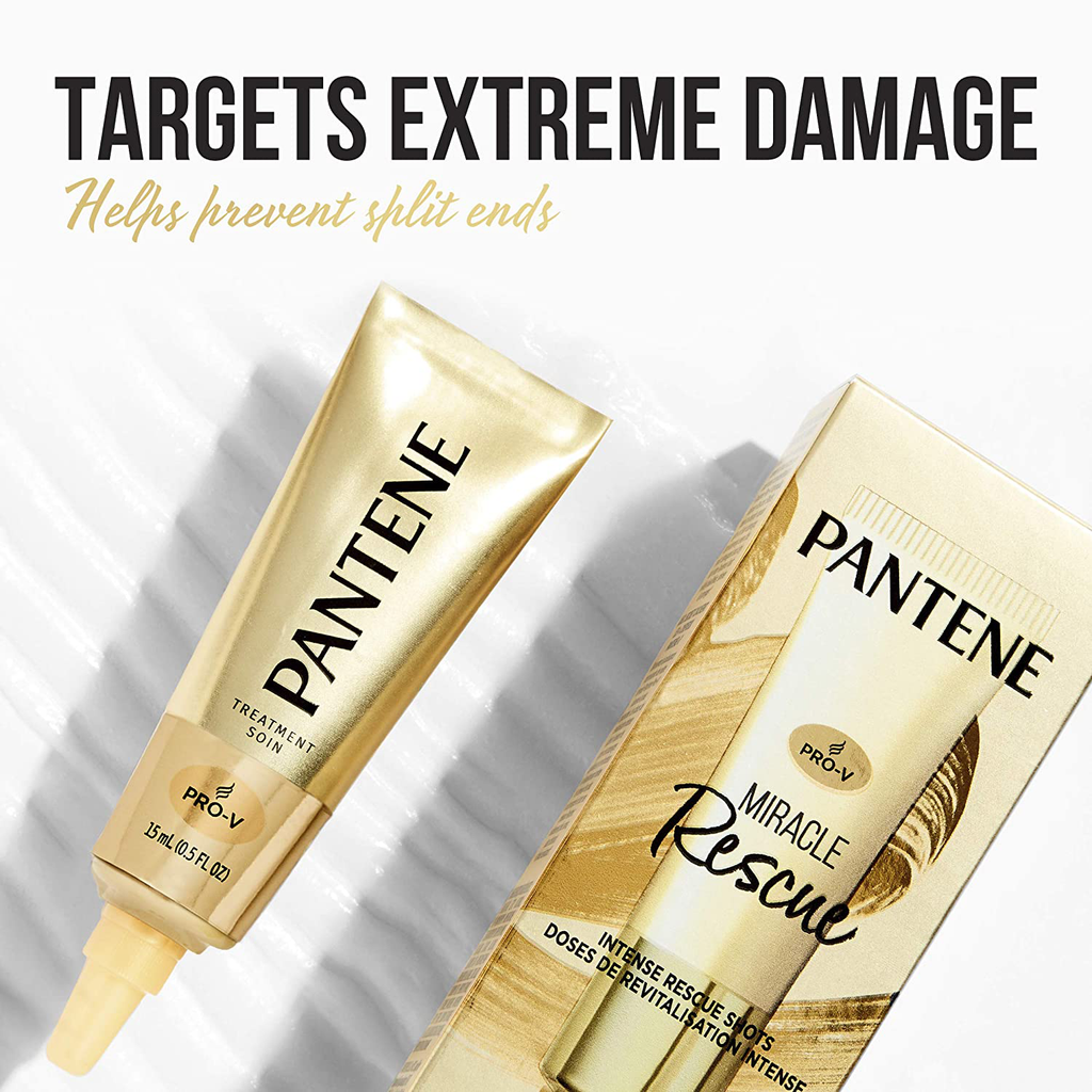 Pantene Shampoo and Conditioner Set, plus Hair Mask Rescue Shot Treatment, with Baobab Essence, Nutrient Blends Hydrating Glow, Sulfate Free