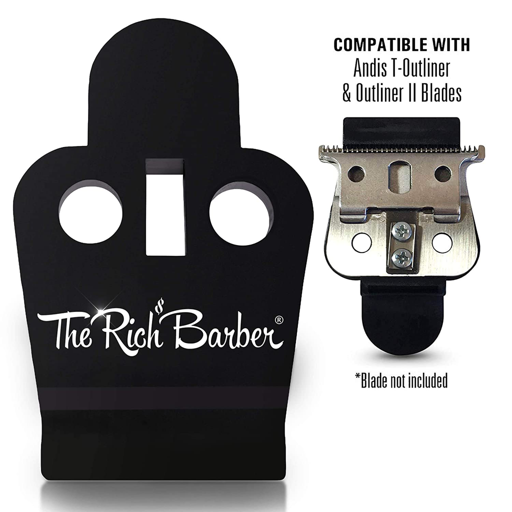 The Rich Barber On The Money 10 Second Blade Setter | Zero Gap Tool for Sharper Lines, Cleaner Fades & Precision Detail | Full Precision Shave in Seconds (Compatible with Andis Styliner II