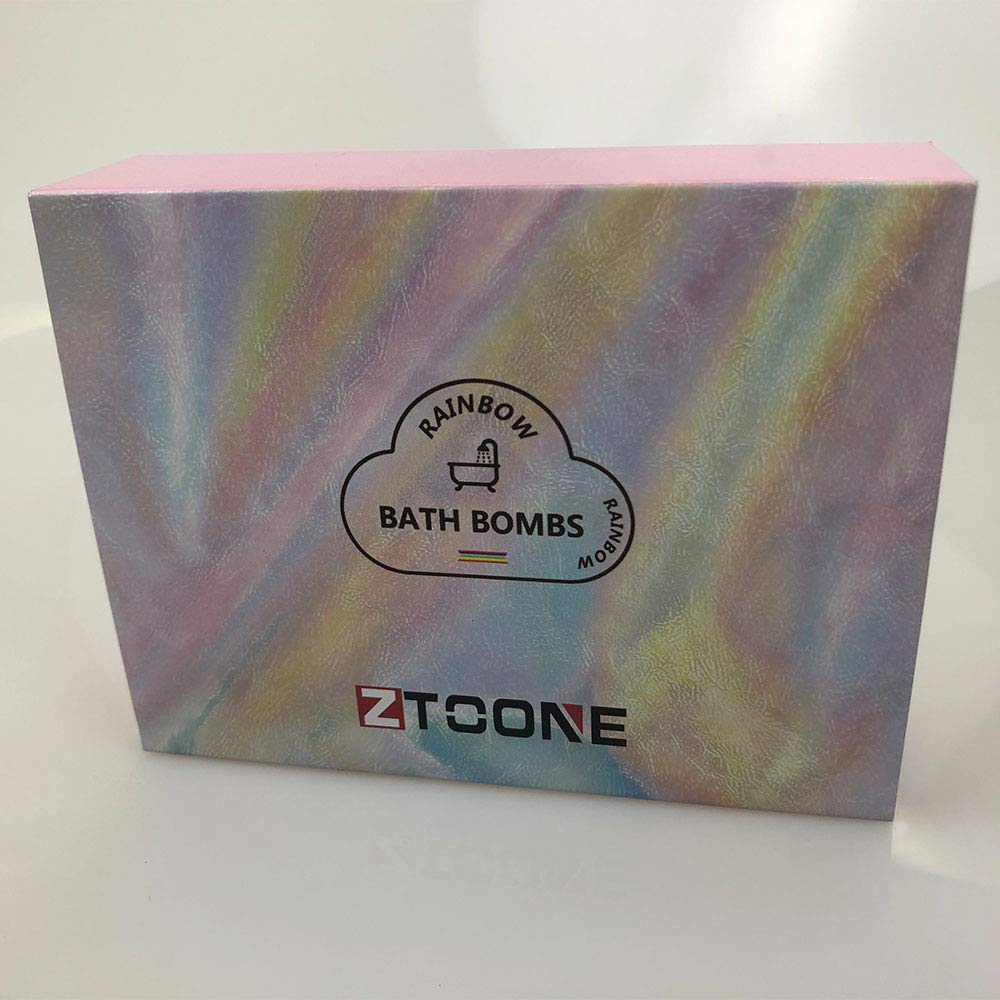 ZTOONE Rainbow Cloud Bath Bomb, Float on Water&Release Vivid Rainbow Color, Moisturize Dry Skin,Good for Bubble & Spa Bath (4-Pack)