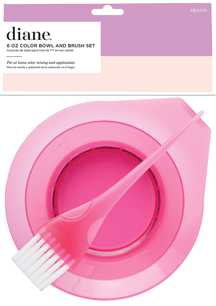 Diane Hair Coloring Kit – 7 Piece Set – DIY Color, Dye, Highlighting Supplies, 3 Tint Brushes, 2 Clips, 1 Tint Bowl, Clear Zip Storage Bag, D851