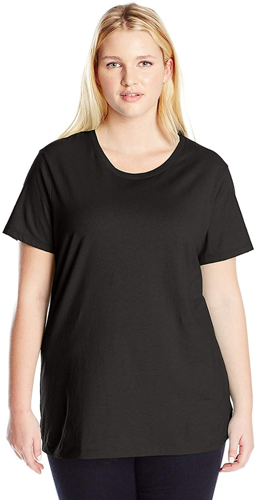 JUST MY SIZE Women's Plus-Size Short Sleeve Crew Neck Tee