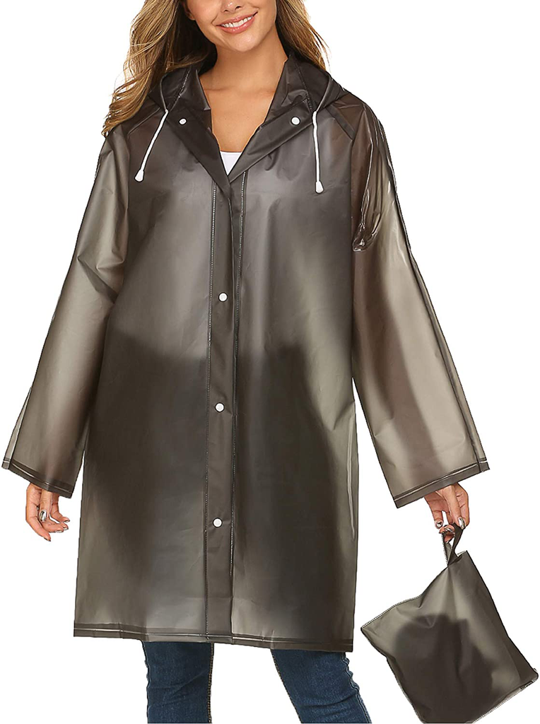 Avoogue EVA Raincoat Waterproof Rain Poncho Rain Jacket Women Long Rain Cape