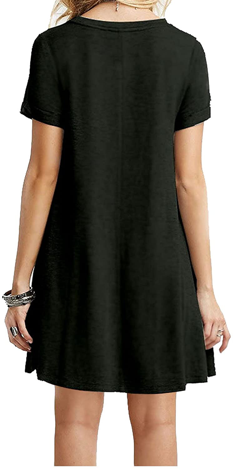 MOLERANI Women's Casual Plain Simple T-Shirt Loose Dress – MODAndME