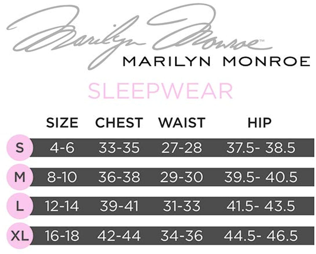 Marilyn Monroe Women's Pajama Set- 2-Piece Micro Shorts and Cami Sleepwear Set