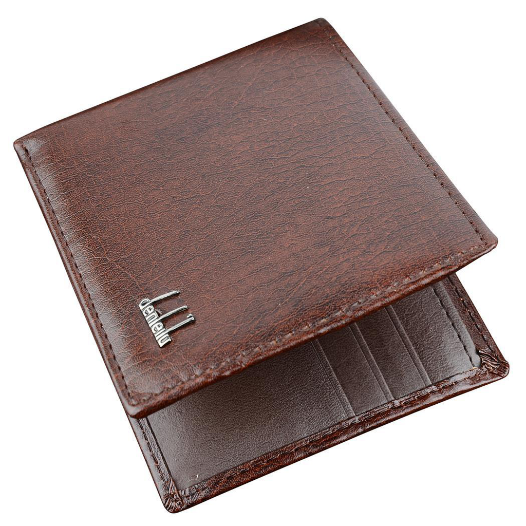 Mens Leather Wallet Money Pockets Credit/ID Cards Holder Purse  Synthetic ECLNK