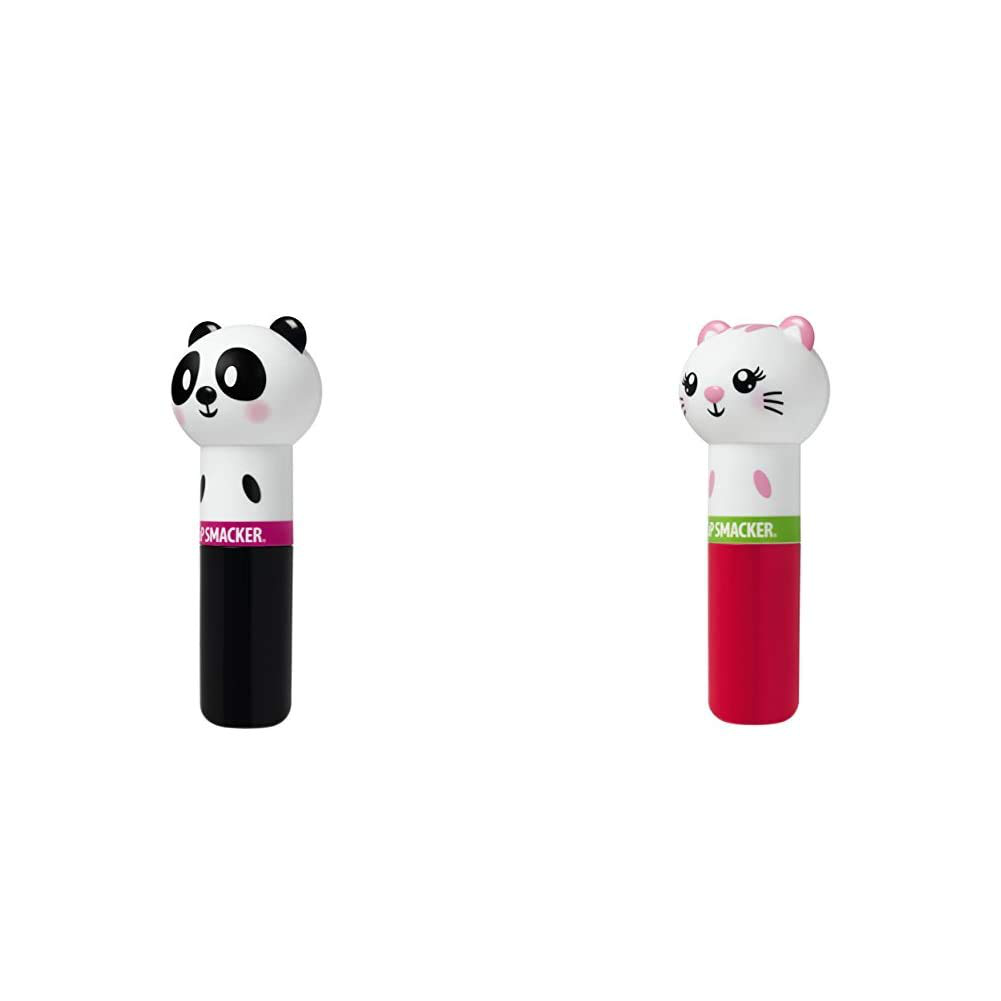 Lip Smacker Lip Balm Panda Cuddly Cream Puff 0.14 Ounce with Water-Meow-Lon, 0.14 Ounce